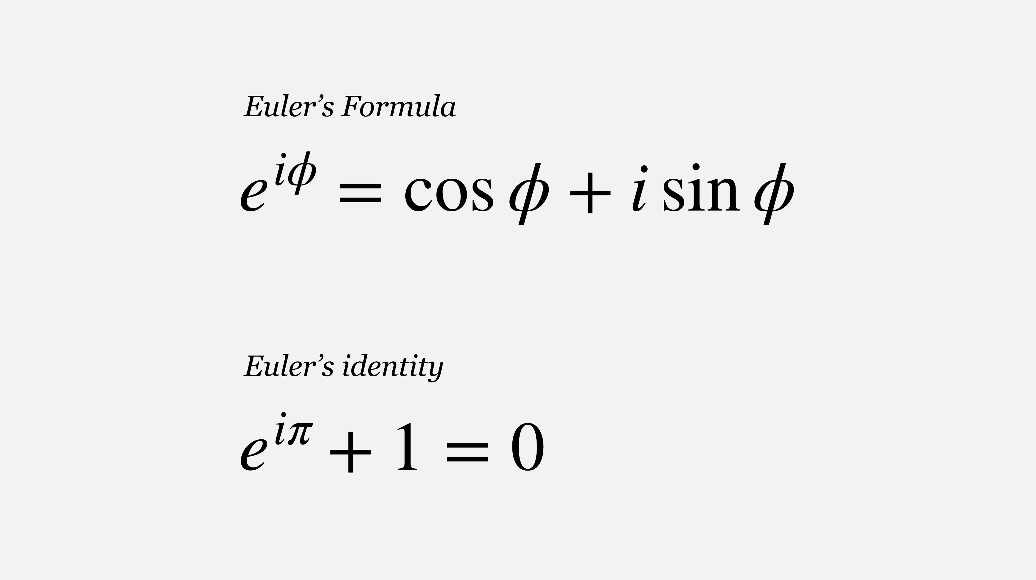 Euler's formula